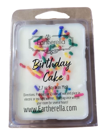 BIRTHDAY CAKE w/Sprinkles Soy Melts Tarts 2.7 oz