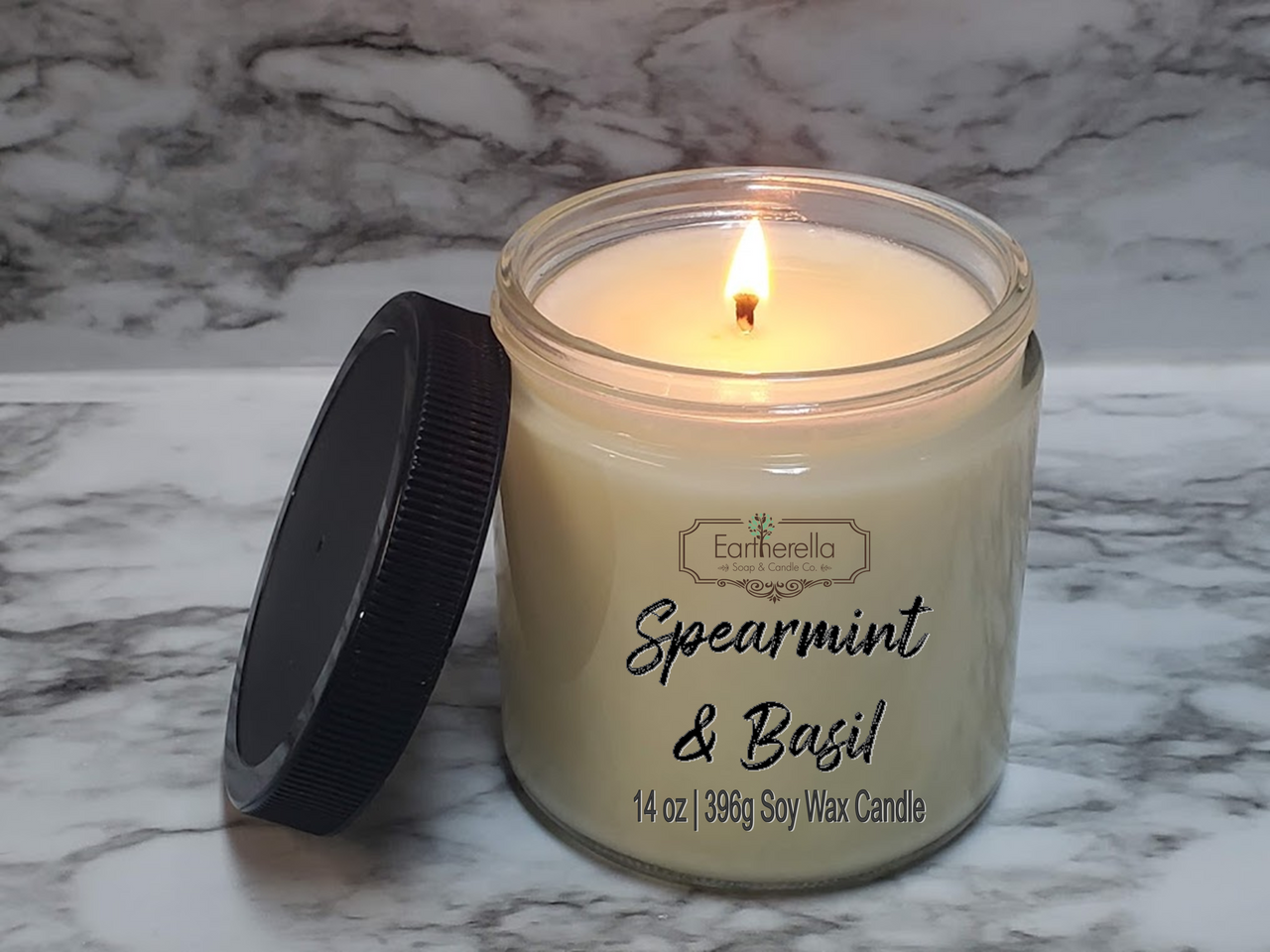 
                  
                    SPEARMINT & BASIL Soy Candle 14 oz jar
                  
                