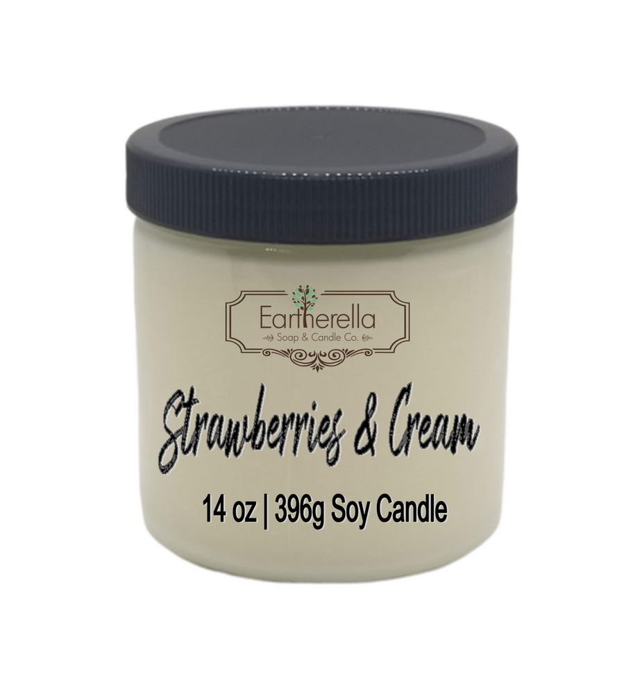 
                  
                    STRAWBERRIES & CREAM Soy Candle 14 oz jar
                  
                