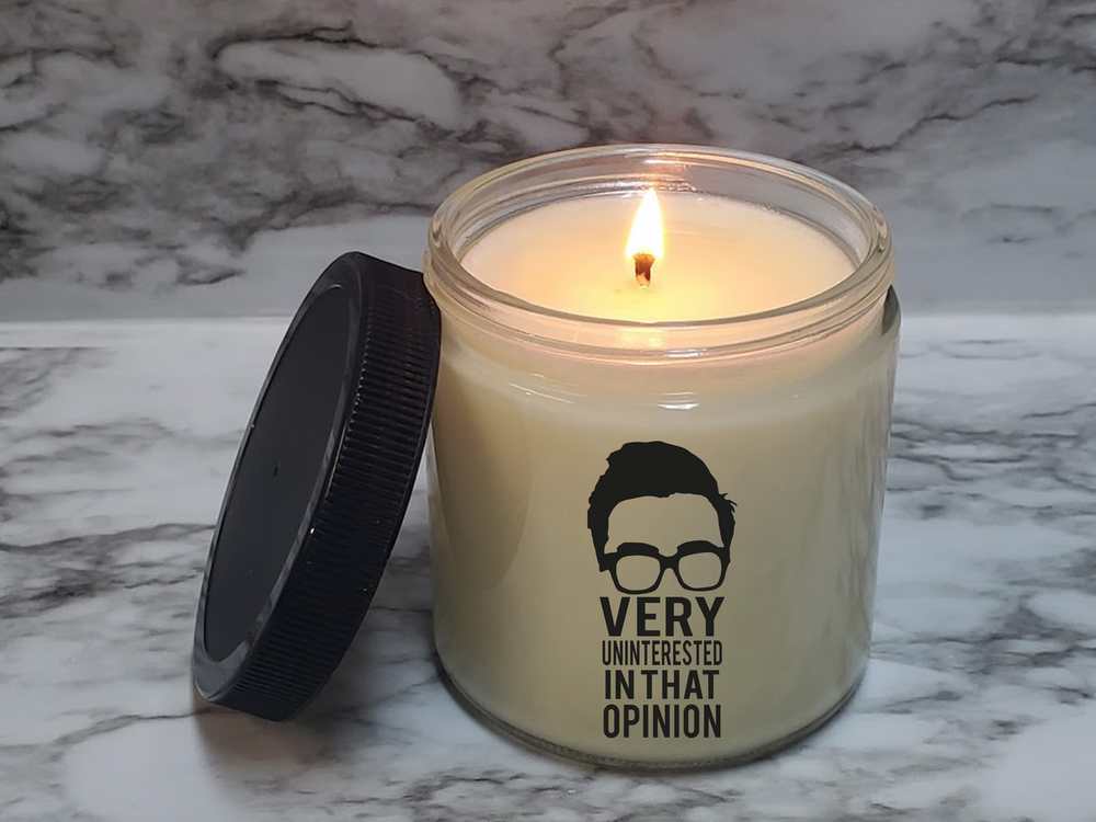 
                  
                    David Rose | Schitt's Creek themed candle | I'm Very Uninterested In That Opinion
                  
                
