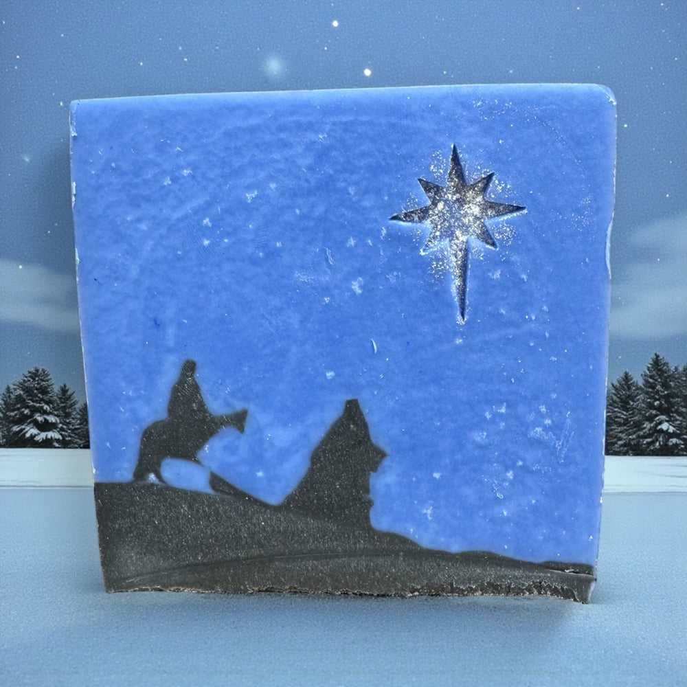 MARY & JOSEPH | Star of Wonder | Christmas handmade artisan blend soap bar 6 oz