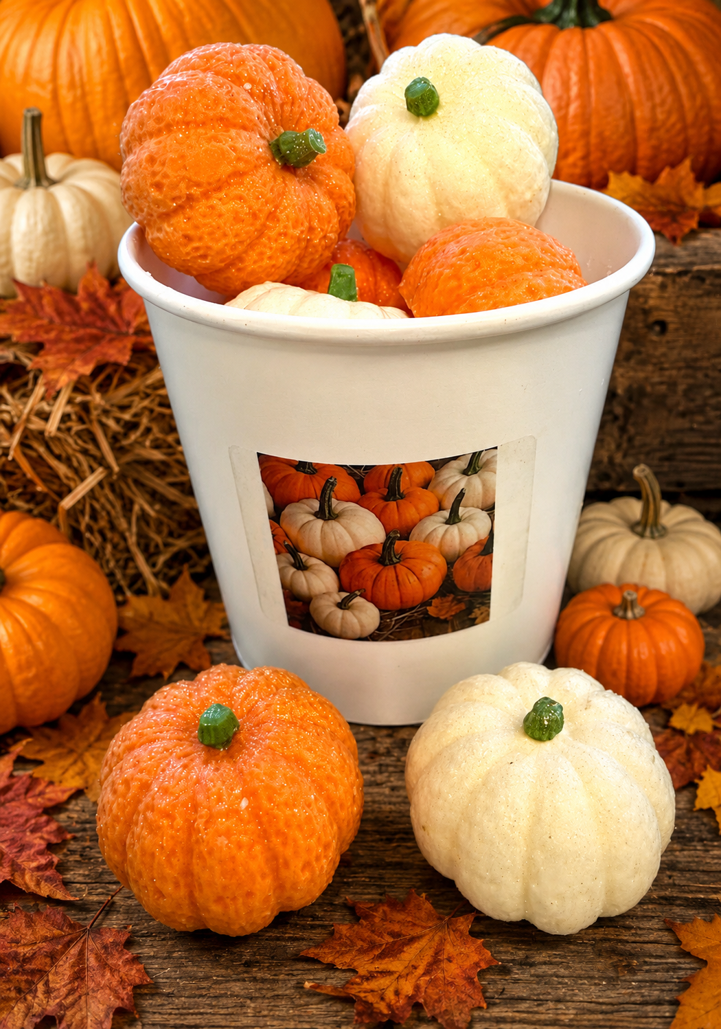 
                  
                    Mini WHOLE PUMPKINS wax melts 4pk | WHITE PUMPKIN | PUMPKIN APPLE | 12 oz
                  
                