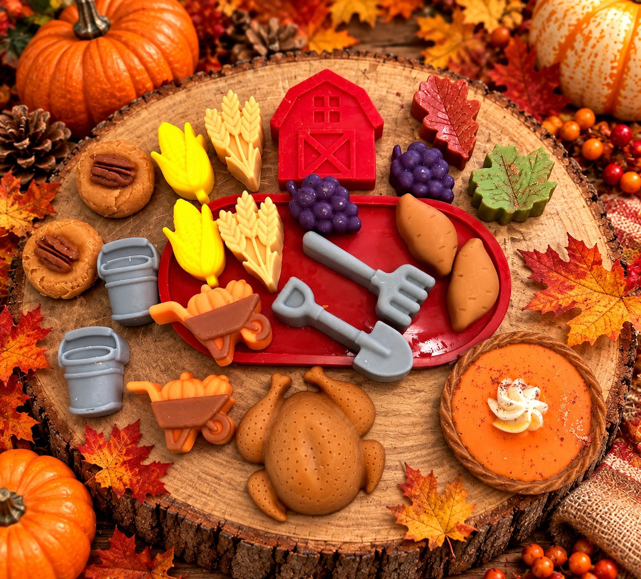 
                  
                    NOVEMBER'S HARVEST themed SUBSCRIPTION BOX: Fun shaped Wax Melts | 1 lb | 16 oz
                  
                