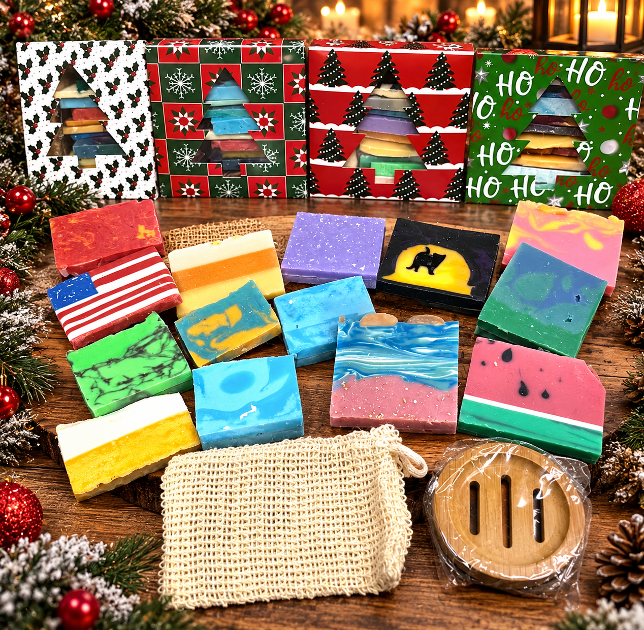 
                  
                    SOAP ENDS / SLIVERS Christmas Soap Box gift sets - 1 lb
                  
                