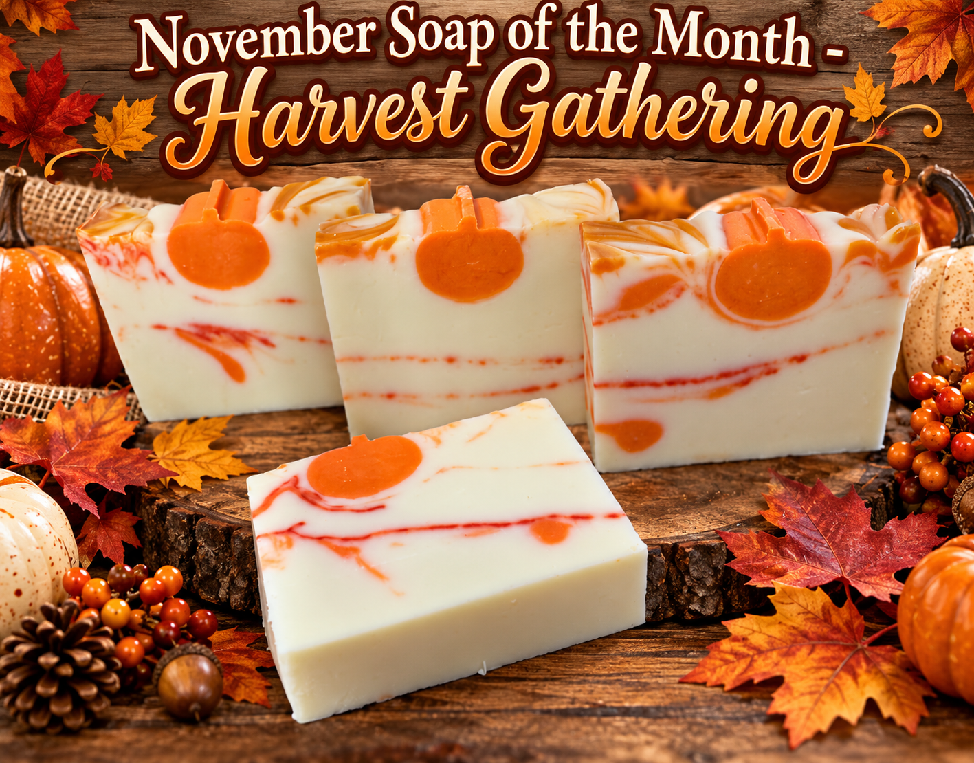 
                  
                    SOAP OF THE MONTH SUBSCRIPTION - HARVEST GATHERING
                  
                