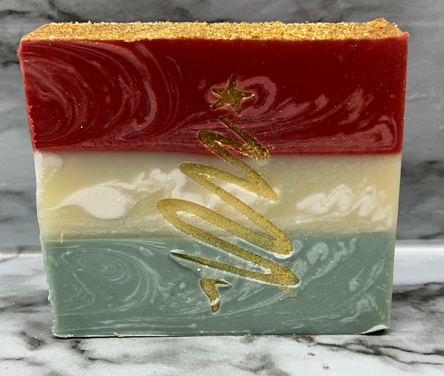 O' CHRISTMAS TREE | Bayberry Scented | handmade artisan soap bar | 6 oz