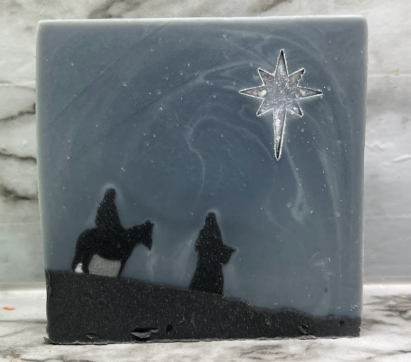 MARY & JOSEPH | Star of Wonder | Christmas handmade artisan blend soap bar 6 oz