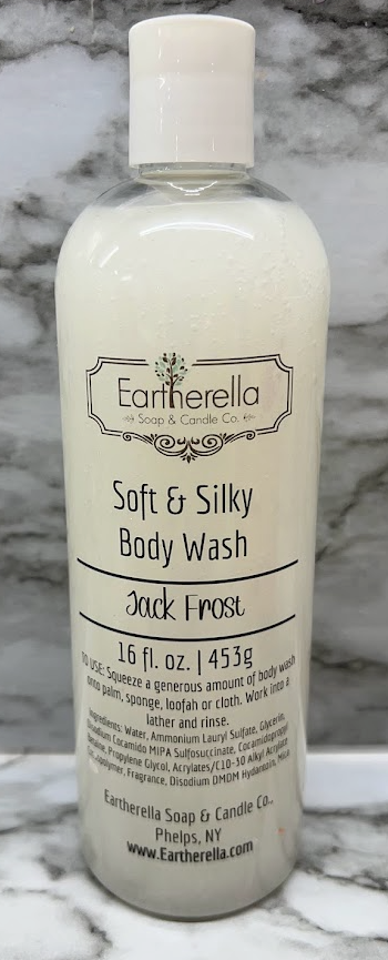 Soft & Silky JACK FROST Body Wash Shower Gel, 16 oz. VEGAN