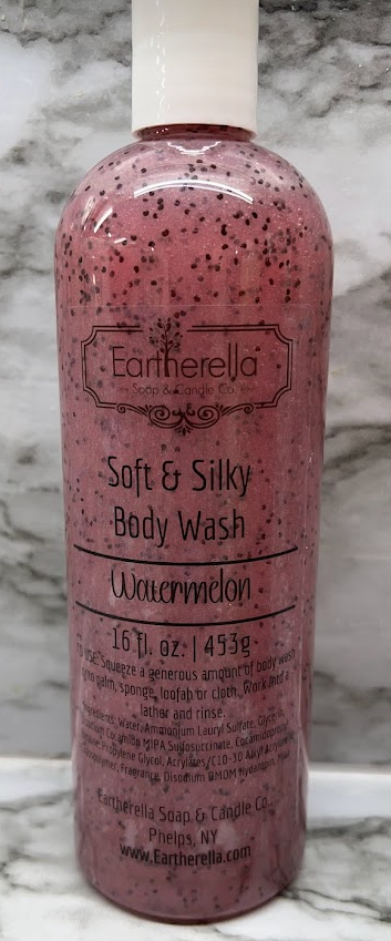 Soft & Silky  WATERMELON Body Wash Shower Gel, 16 oz. VEGAN