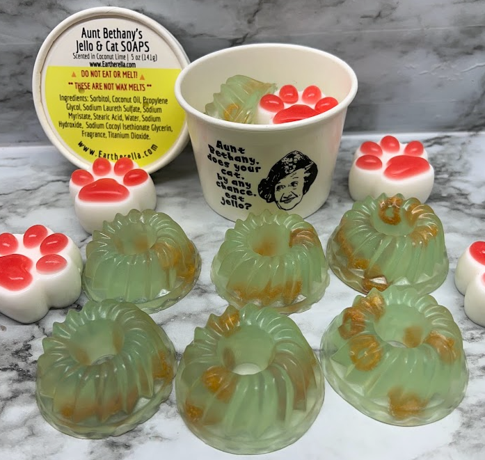 
                  
                    Aunt Bethany's Surprise Jello soap gift set | Christmas Vacation theme | Coconut Lime scent | 5 oz
                  
                