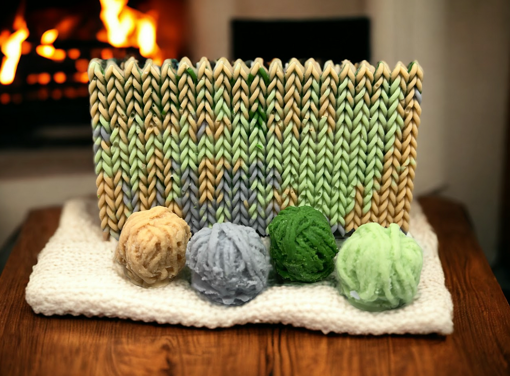 YARN ADDICT wax melts | Clean Cotton Scent | Balls of Yarn | Knit Crochet  | 5.25 oz