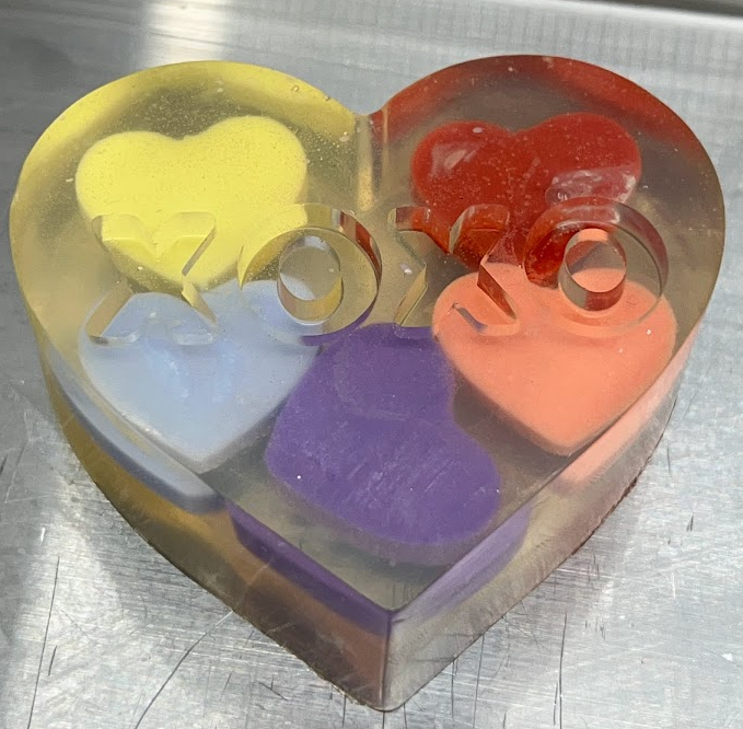 
                  
                    FLOATING HEARTS Valentine's Day soap bar | Mandarin Cranberry | 3.5 oz
                  
                