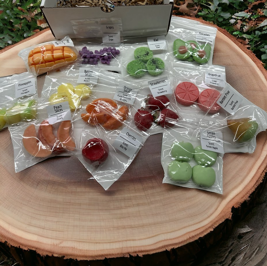 
                  
                    MAY SUBSCRIPTION BOX: Fruit Basket | Fun shaped Wax Melts | 1 lb | 16 oz
                  
                