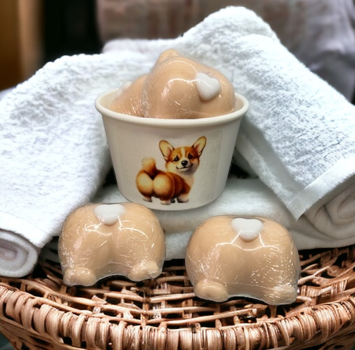 CORGI BUTTS soap bars | Snuggable scent | 2 soaps | 3.5 oz