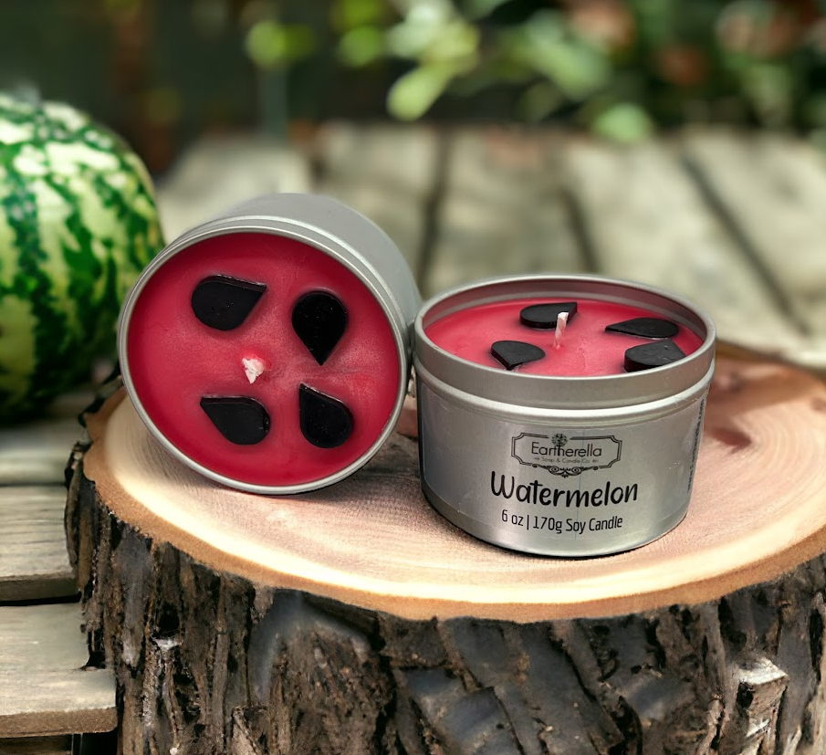 Watermelon Soy Blend Candle 6 oz Tin