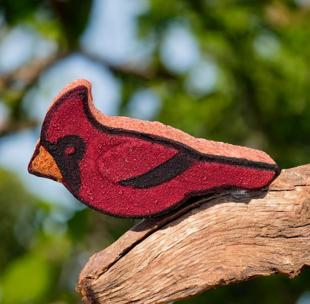 CARDINAL bird bath bombs | White Tea & Ginger scent | 5 oz