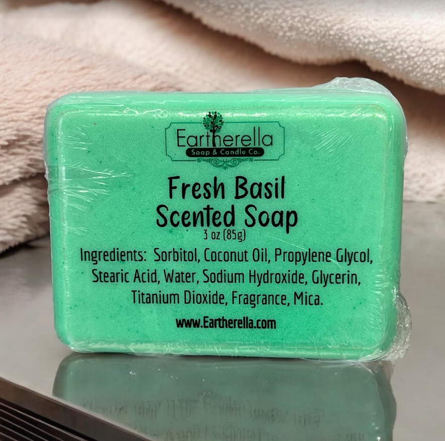 FRESH BASIL Soap BARS | Simply Soap | handmade artisan soap bar | 3 oz