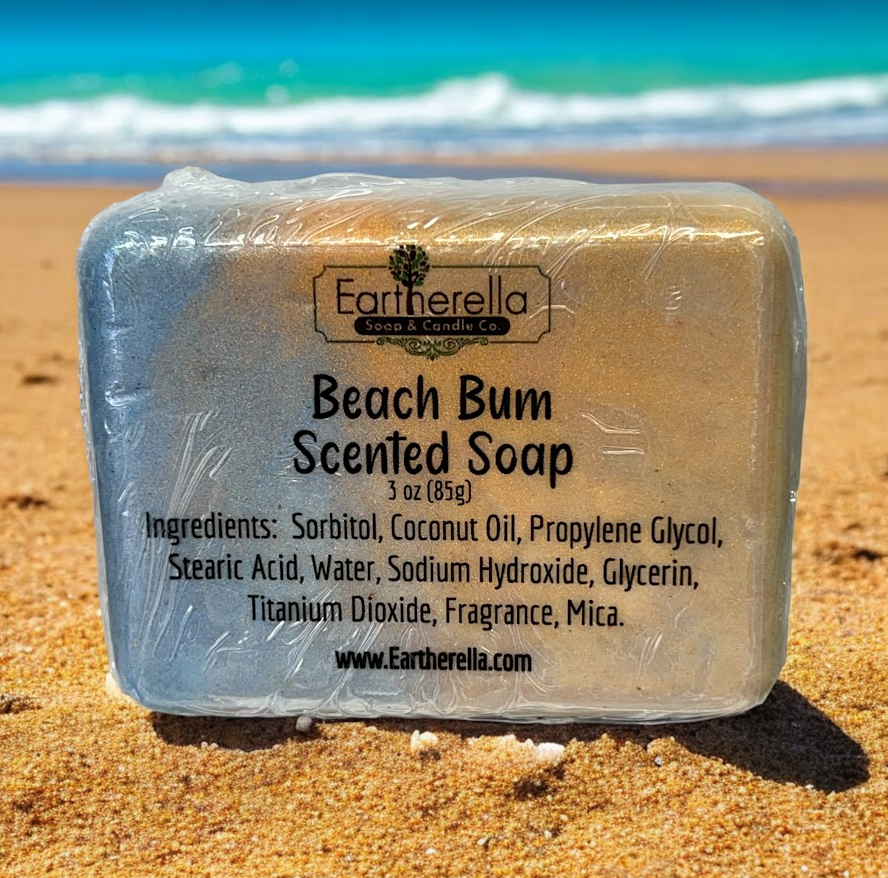 BEACH BUM Soap BARS | Simply Soap | handmade artisan soap bar | 3 oz