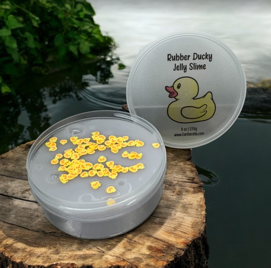 RUBBER DUCKY Jelly Slime | Bubblegum & Banana Scent | 8 oz