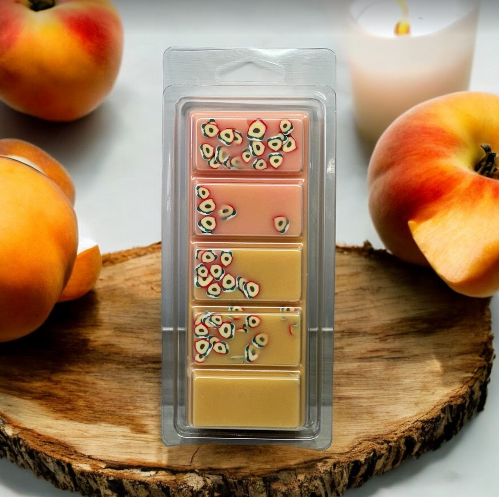 PEACH COBBLER scented Snap Bar Wax Melts 1.5 oz bar