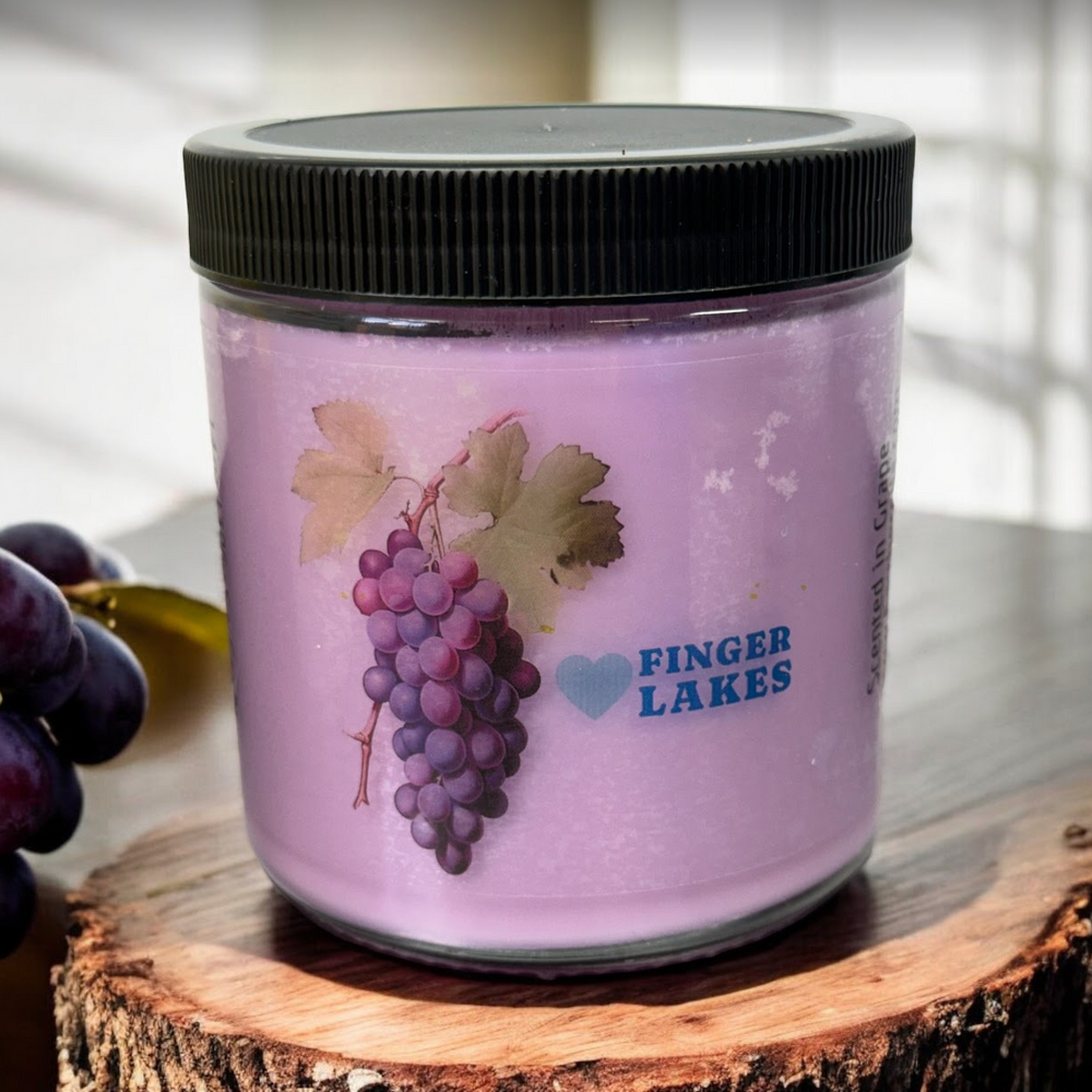 FINGER LAKES NY Grape | Soy candle jar | 14 oz