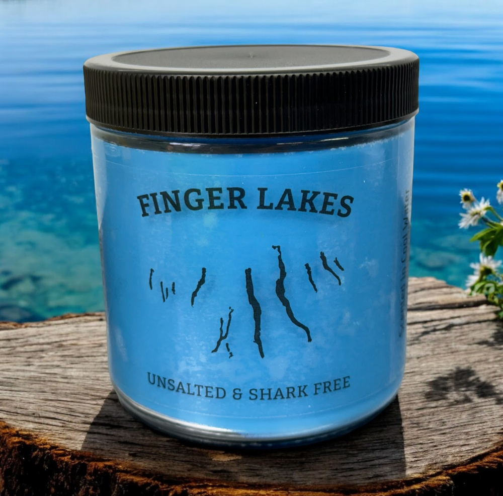 FINGER LAKES NY Cool Water | Soy candle jar | 14 oz