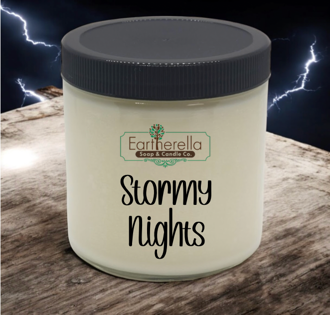 STORMY NIGHTS Soy Wax  Jar Candle | Masculine