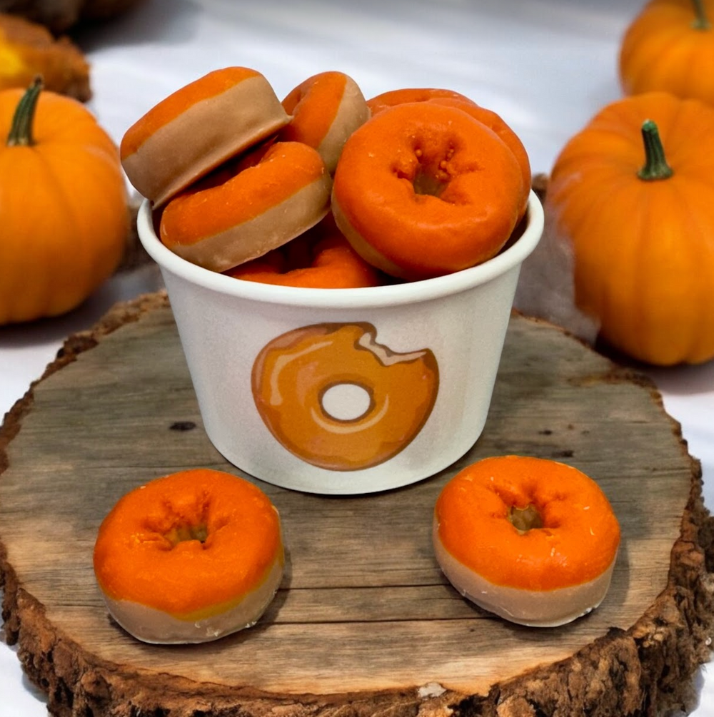 PUMPKIN BOURBON DONUTS wax melts | Fake donuts | 9 donuts | 5 oz