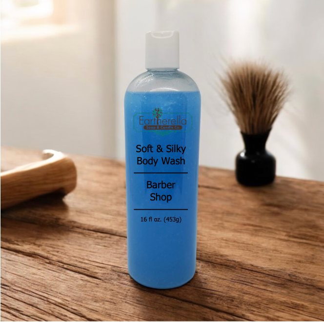 Soft & Silky BARBER SHOP Body Wash Shower Gel, 16 oz. VEGAN