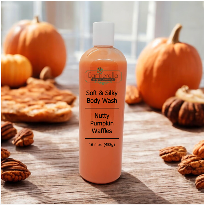 Soft & Silky NUTTY PUMPKIN WAFFLES Body Wash Shower Gel, 16 oz. VEGAN