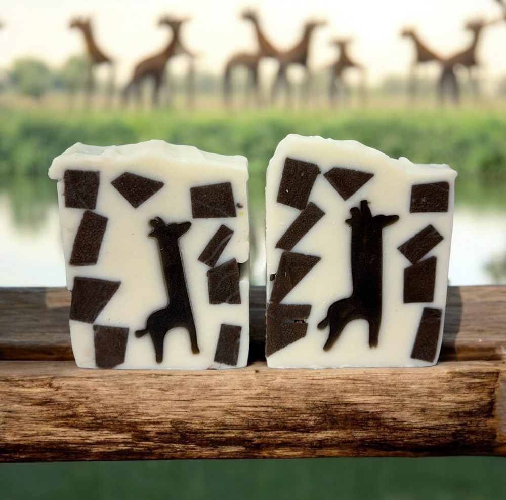 AM I THE GIRAMA?  Giraffe / Llama unscented handmade artisan blend soap bar | 4.5 oz