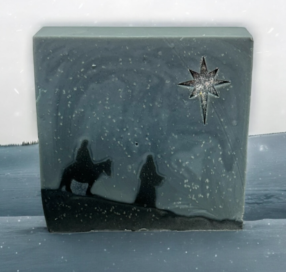 MARY & JOSEPH | Star of Wonder | Christmas handmade artisan blend soap bar 6 oz