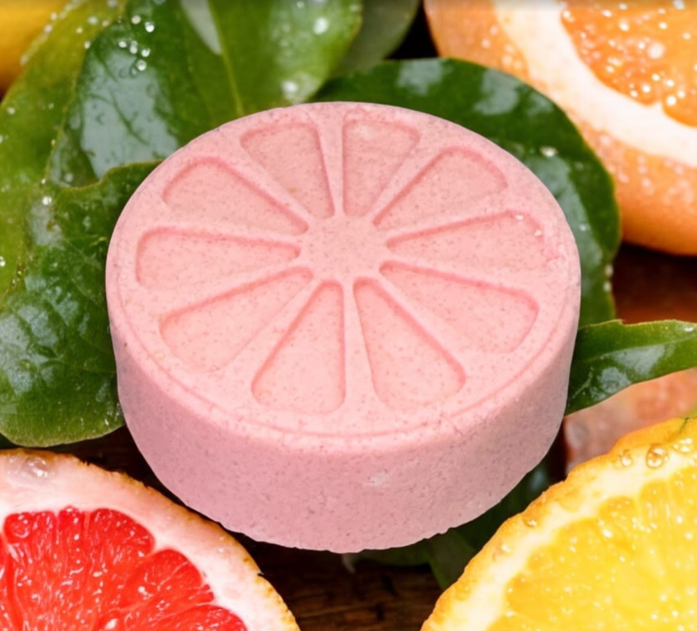 GRAPEFRUIT SLICE Bath Cookies | Bubble Bar | Body Bomb | 3.5 oz