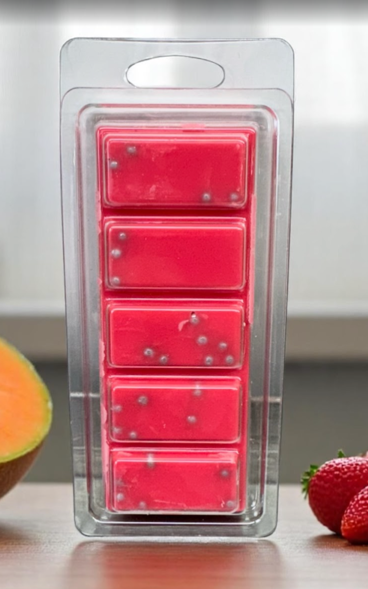 MUSKMELON STRAWBERRY BELLINI Scented Snap Bar Wax Melts 1.5 Oz Bar