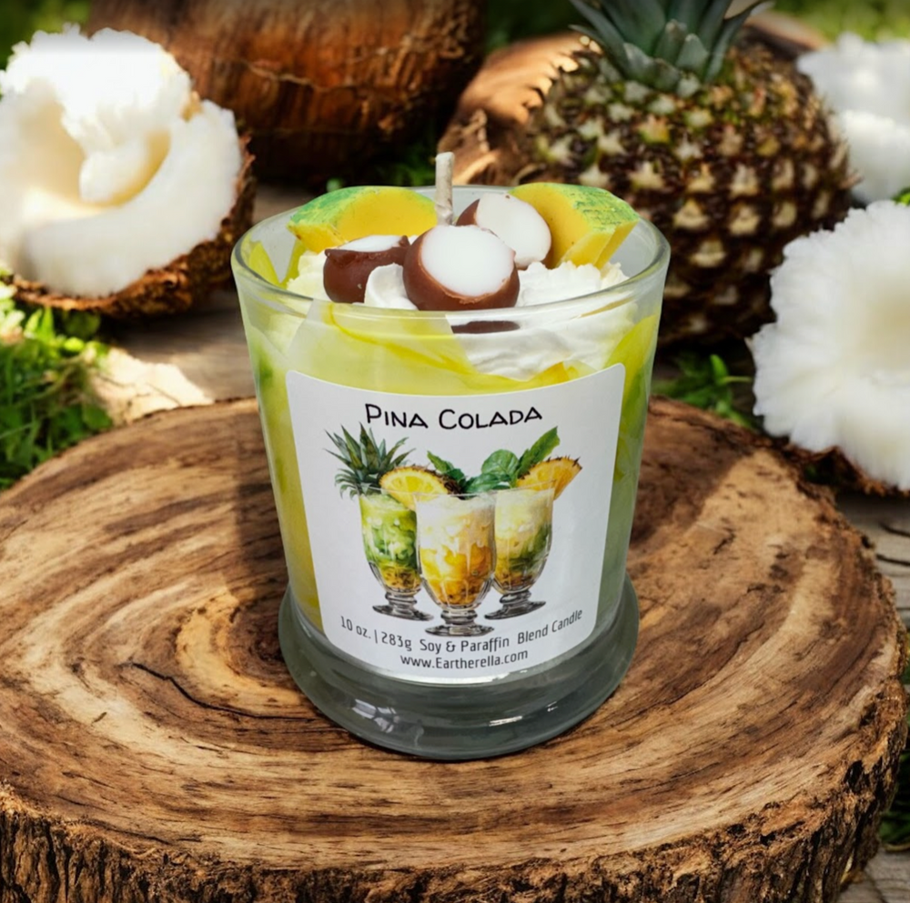 PINA COLADA Soy blend candle | Pineapple Coconut | 10 oz