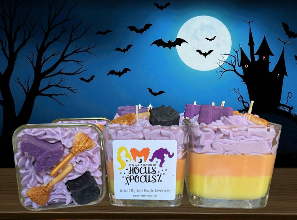HOCUS POCUS inspired Soy blend candle jar