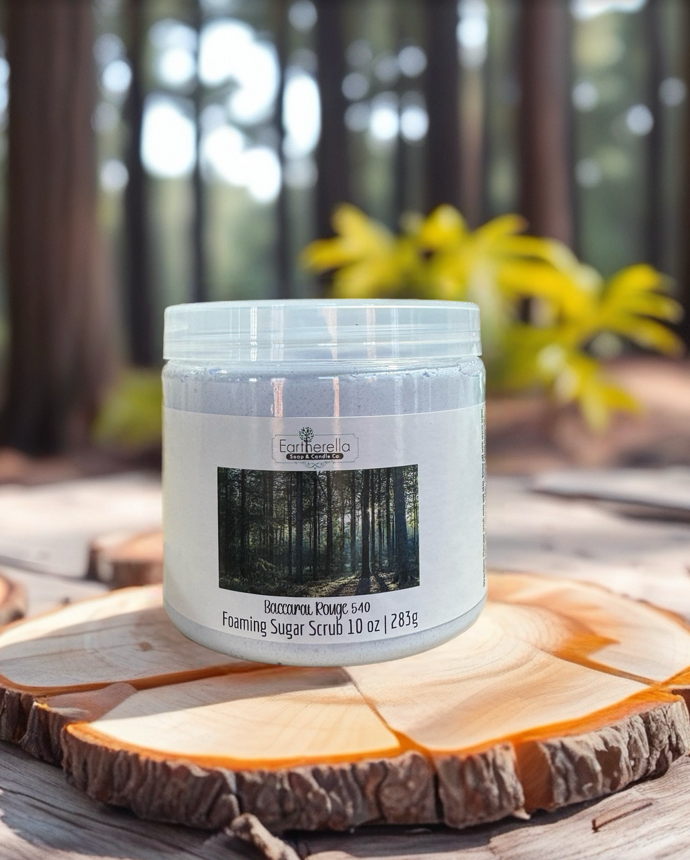 BACCARAT ROUGE 540 type Exfoliating Foaming Sugar Body Scrub, 10 oz jar