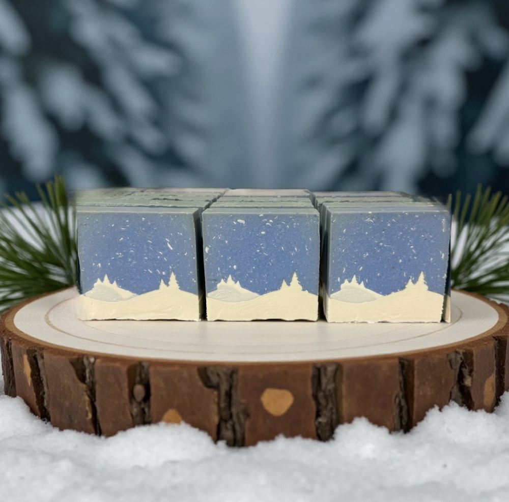 SILENT NIGHT | Christmas Soap | Forest Cabin scent | handmade artisan soap bar | 6 oz