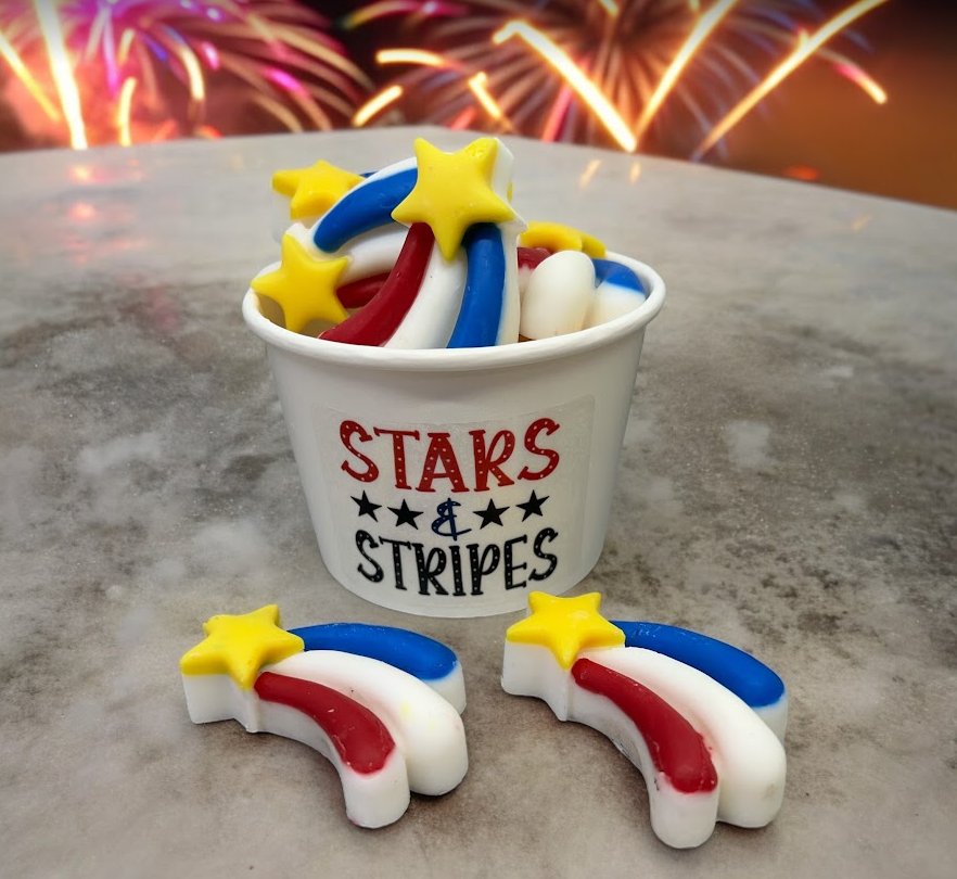 STARS & STRIPES Wax Melts | Mandarin Cranberry Scent | 6 Melts | 4 oz