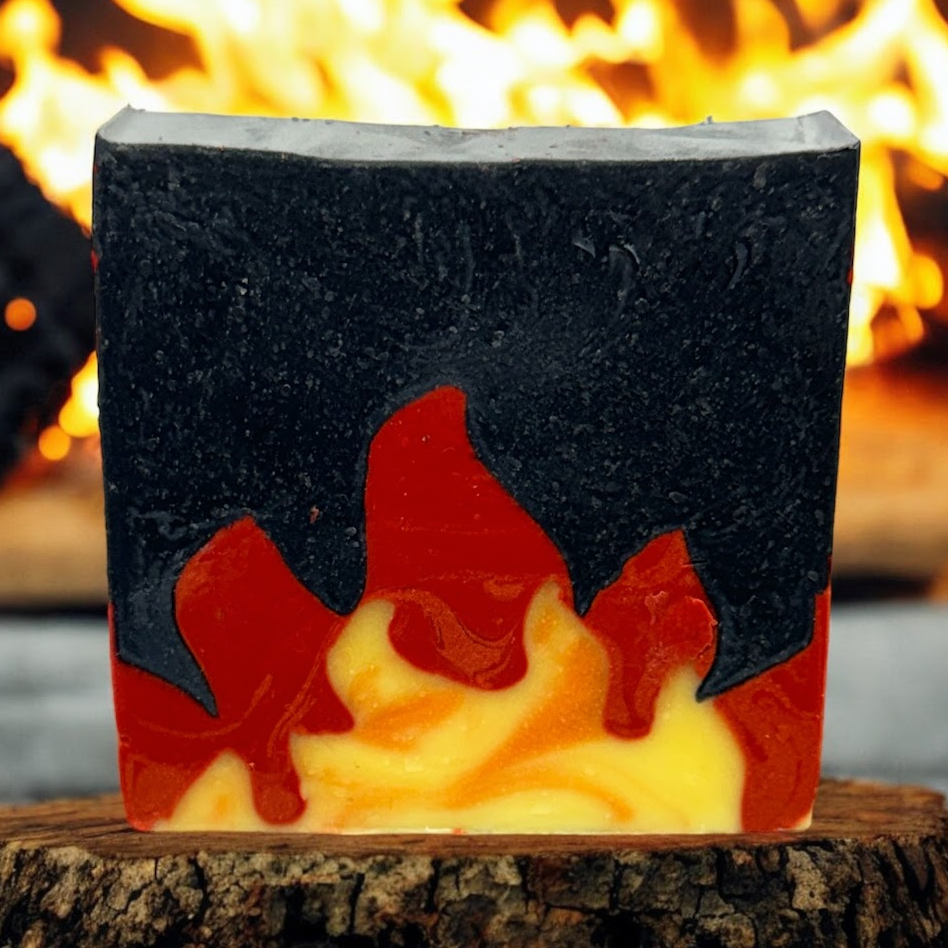 CAMPFIRE | Fire | Bourbon Whiskey scent | handmade artisan blend soap bar 6 oz