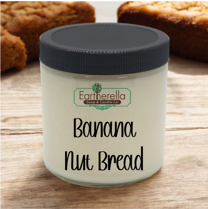 BANANA NUT BREAD Soy Candle jar