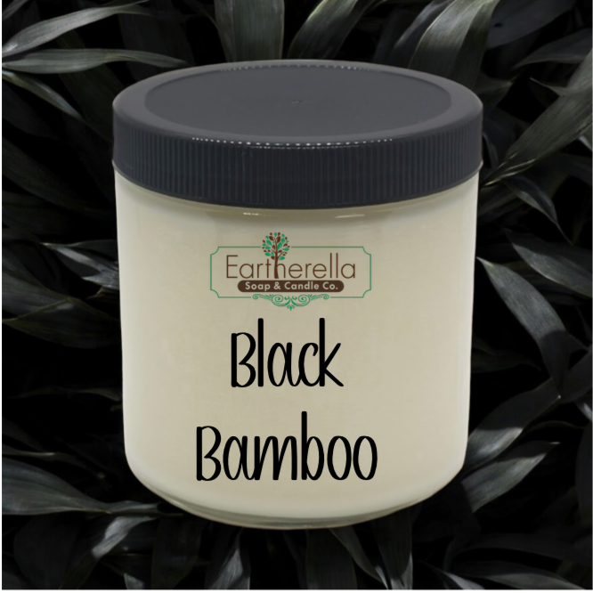 BLACK BAMBOO Soy Candle jar