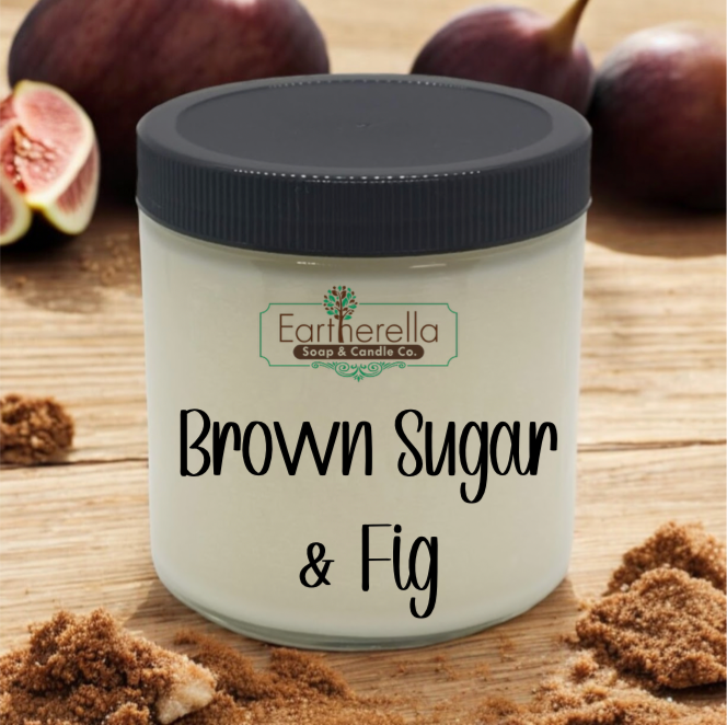 BROWN SUGAR & FIG Soy Candle jar