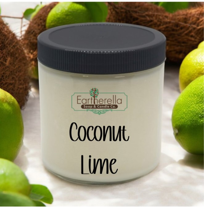 COCONUT LIME Soy Candle jar