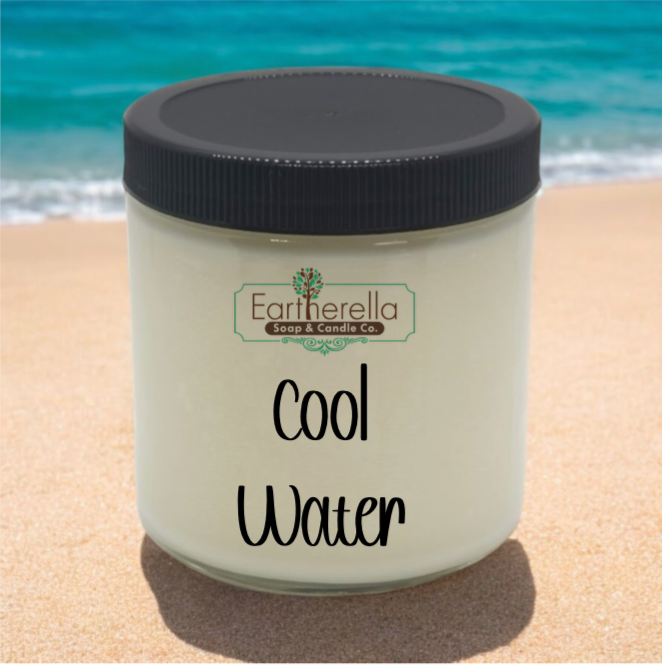 COOL WATER Soy Candle jar