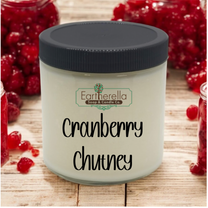 CRANBERRY CHUTNEY Soy Candle jar