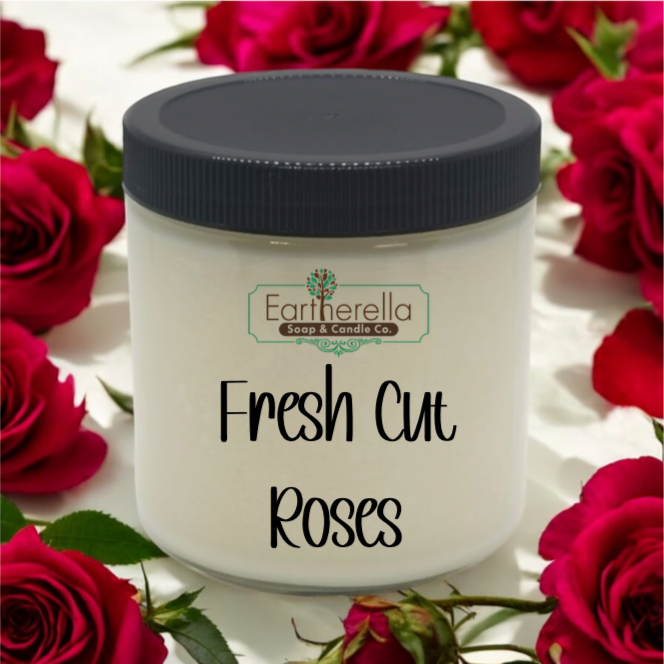 FRESH CUT ROSES Soy Candle jar