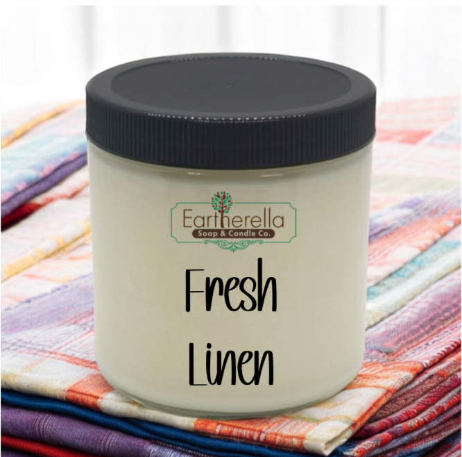 FRESH LINEN Soy Candle jar