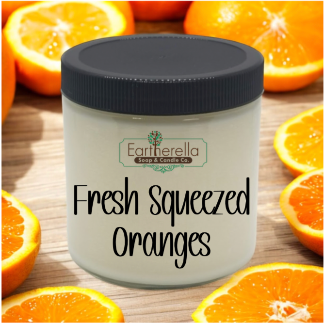 FRESH SQUEEZED ORANGES Soy Candle jar