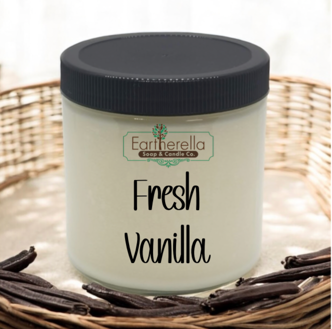 FRESH VANILLA Soy Candle jar